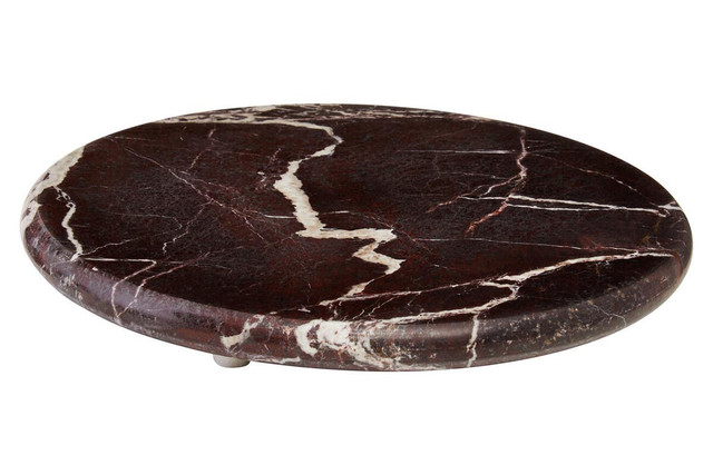 Premier Housewares Salmo Red Marble Round Chopping And Serving Board