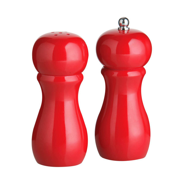 premier housewares Salta Red Hi Gloss Salt Shaker and Pepper Mill Set