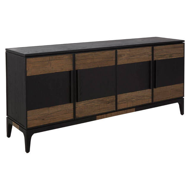Premier Housewares Salvar Two Tone Oak Wood Sideboard