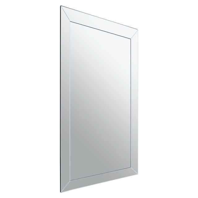 Premier Housewares Sana Large Rectangular Wall Mirror With Bevelled Frame