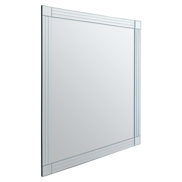 Premier Housewares Sana Small Rectangular Wall Mirror With Linear Detail