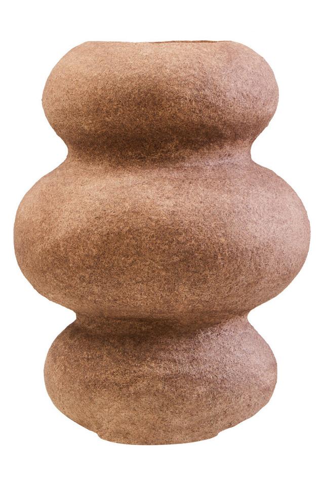 premier housewares Sanai Cotton Mache And Coco Shell Bubble Vase