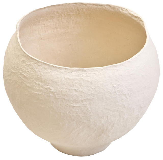 premier housewares Sanai Cotton Mache Large Beige Planter