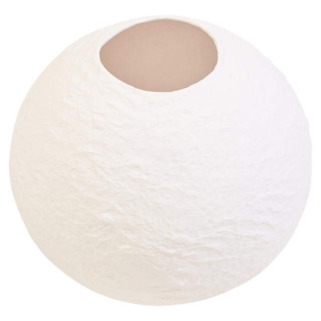 premier housewares Sanai Cotton Mache Small White Round Vase