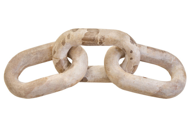 Premier Housewares Santino Chocolate Marble Three Link Chain