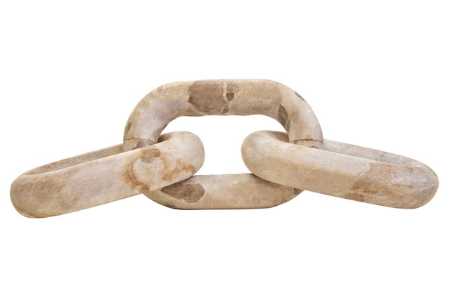 Premier Housewares Santino Chocolate Marble Three Link Chain