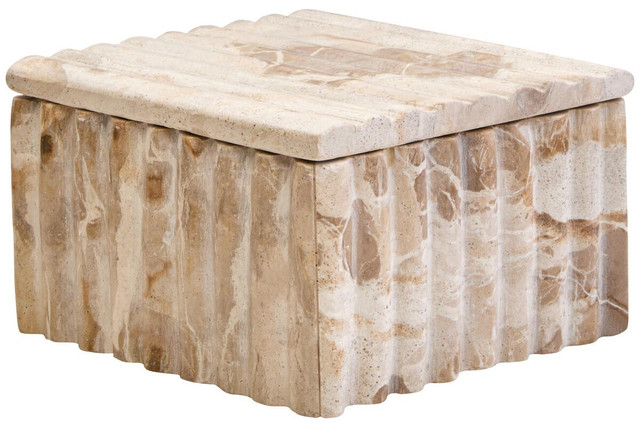 Premier Housewares Santino Square Chocolate Marble Box