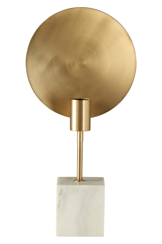 premier housewares Saramis Table Lamp With White Marble Base