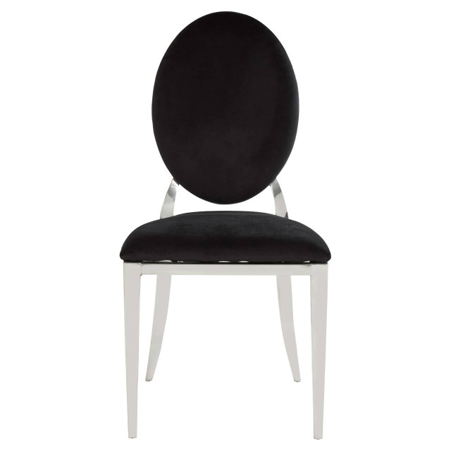premier housewares Sarita Stackable Silver Finish Dining Chair