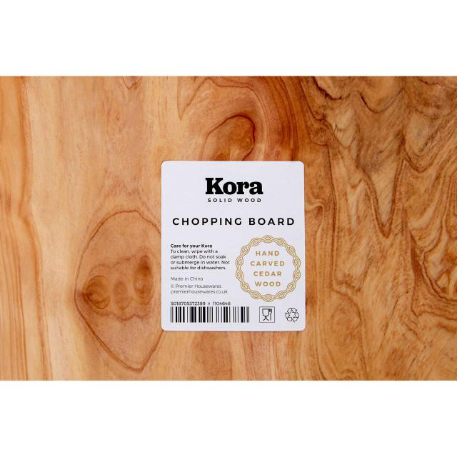 Premier Housewares Savin Natural Cedarwood Chopping And Serving Board