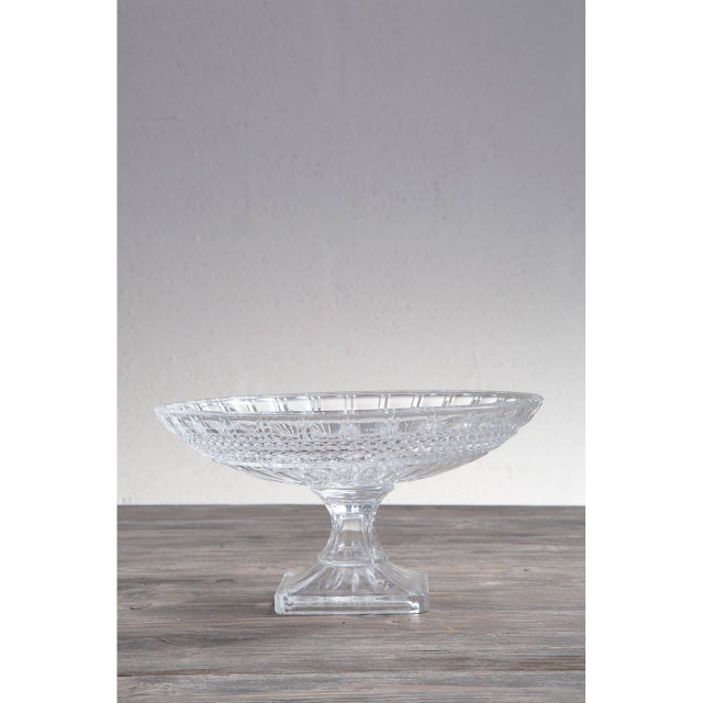 Premier Housewares Savita Pedestal Glass Fruit Bowl