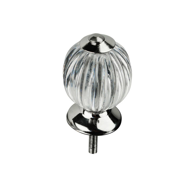 Premier Housewares Set Of 4 Chic Vintage Style Clear Acrylic Drawer Knobs