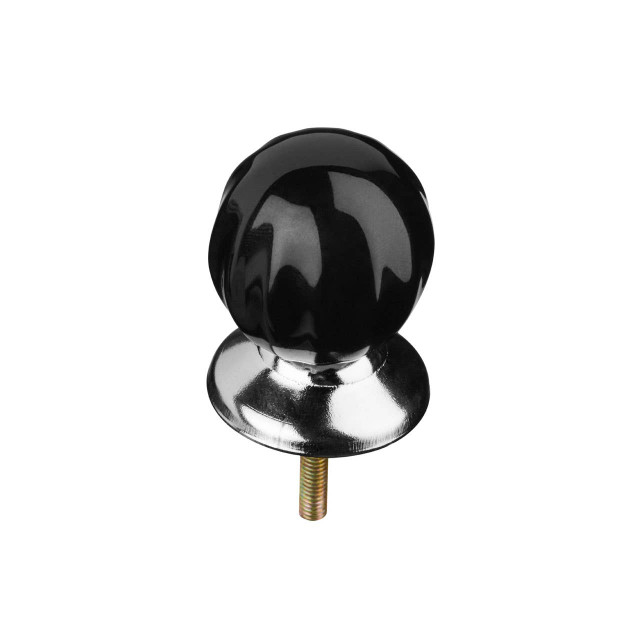Premier Housewares Set Of 4 Retro Style Black Ceramic Drawer Knobs