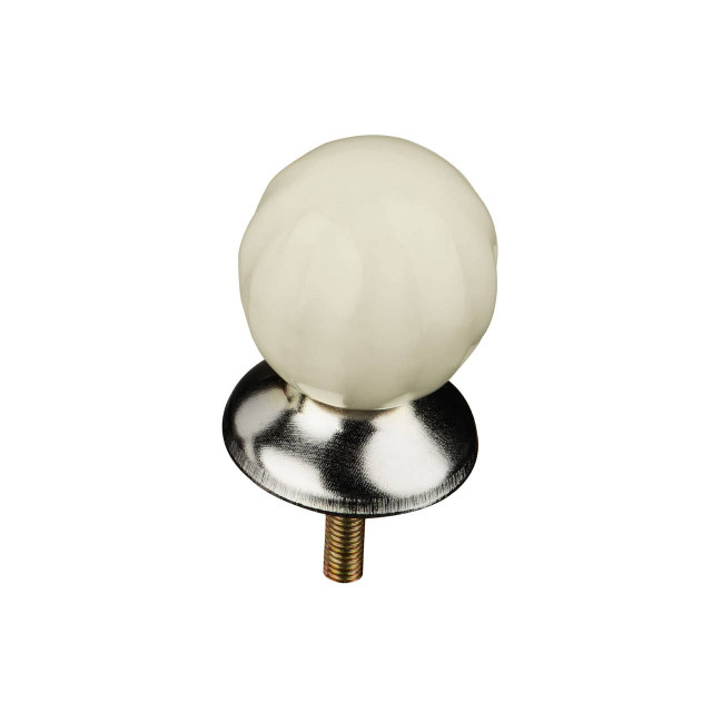Premier Housewares Set Of 4 Retro Style Ivory Ceramic Drawer Knobs