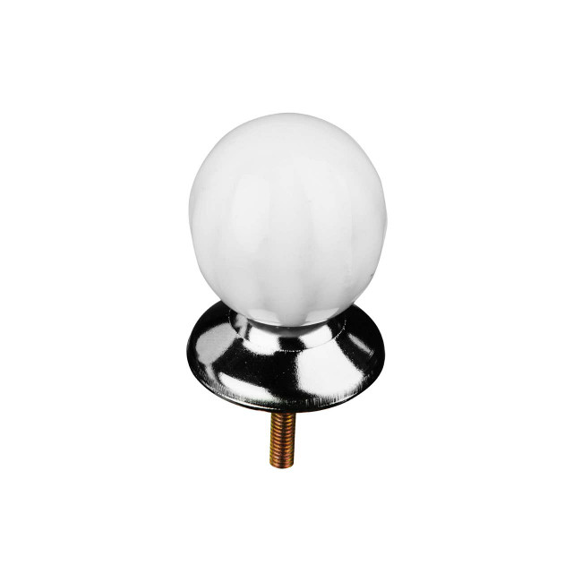 Premier Housewares Set Of 4 Retro Style White Ceramic Drawer Knobs