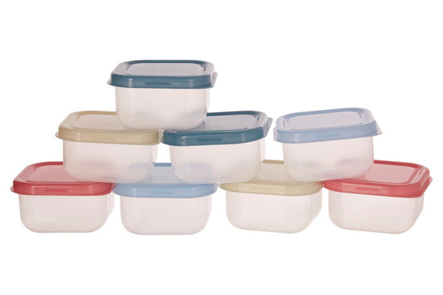 premier housewares Set of 8 Multicolour Mini Storage Containers
