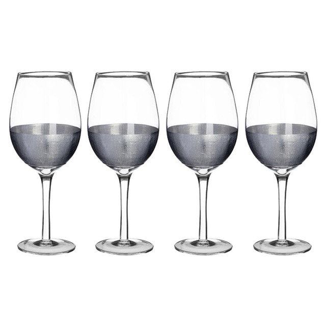 premier housewares Set Of Four Apollo Large Wine Glasses
