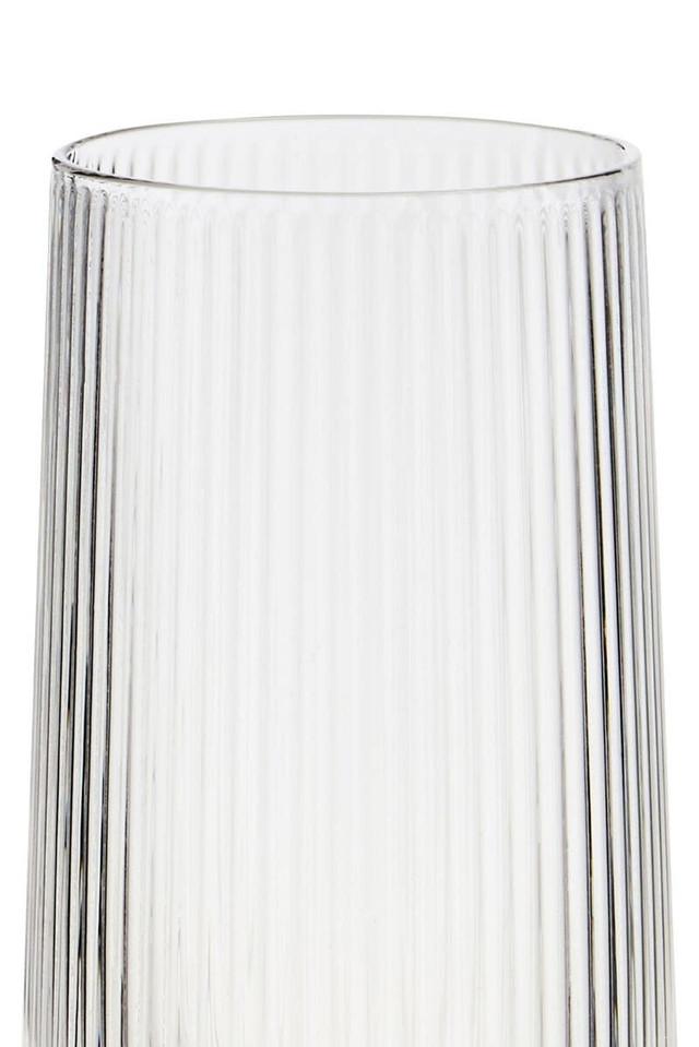 Premier Housewares Set Of Four Eldon Ribbed Clear Hi Ball Glasses MOB Packagaing