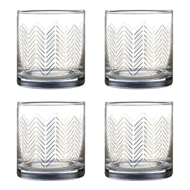 Premier Housewares Set Of Four Jazz Tumbler Glasses