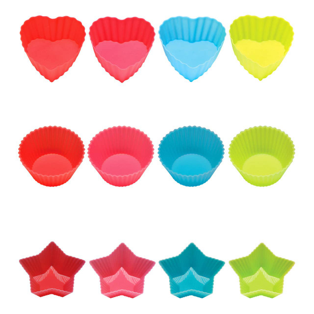 Premier Housewares Set Of Four Non Stick Star Silicone Moulds