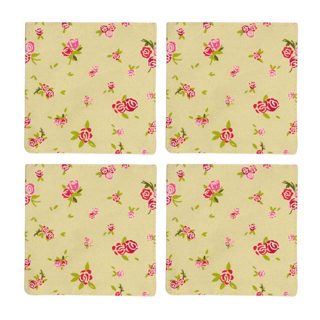 Premier Housewares Set Of Four Rose Cottage Coaster