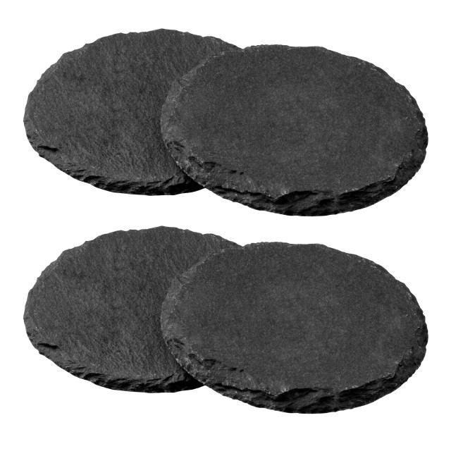 premier housewares Set Of Four Slate Round Coasters