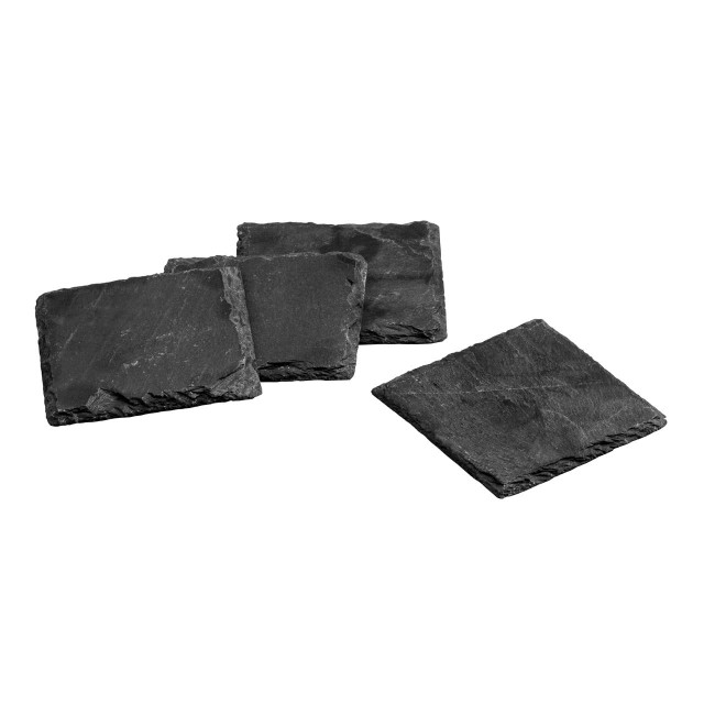 premier housewares Set Of Four Slate Square Coasters