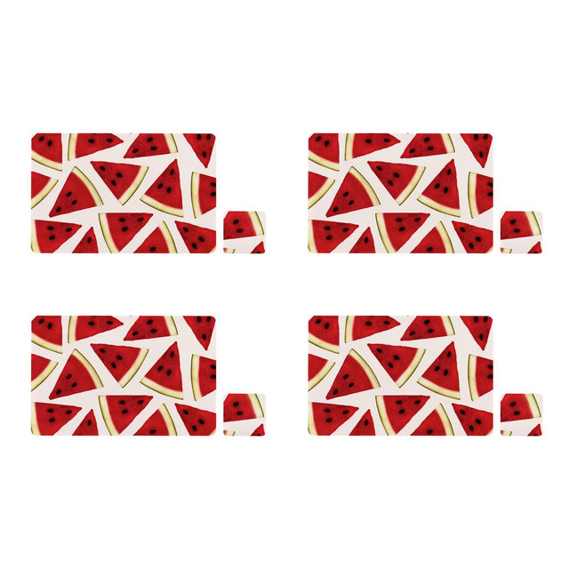 premier housewares Set Of Four Watermelon Placemats And Coasters