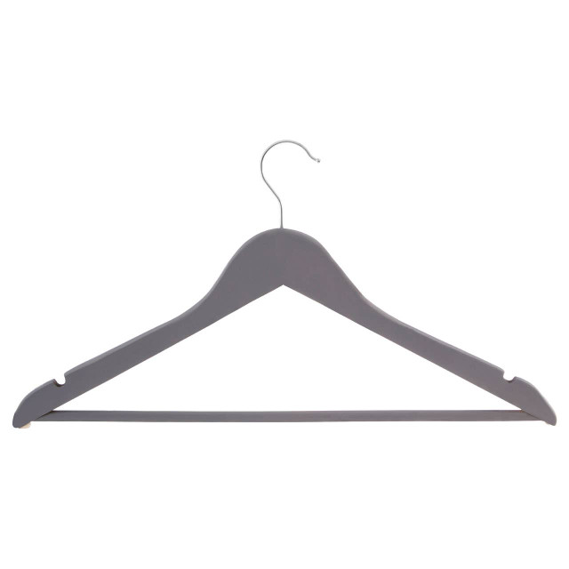 Premier Housewares Set Of Twenty Matte Grey Clothes Hangers