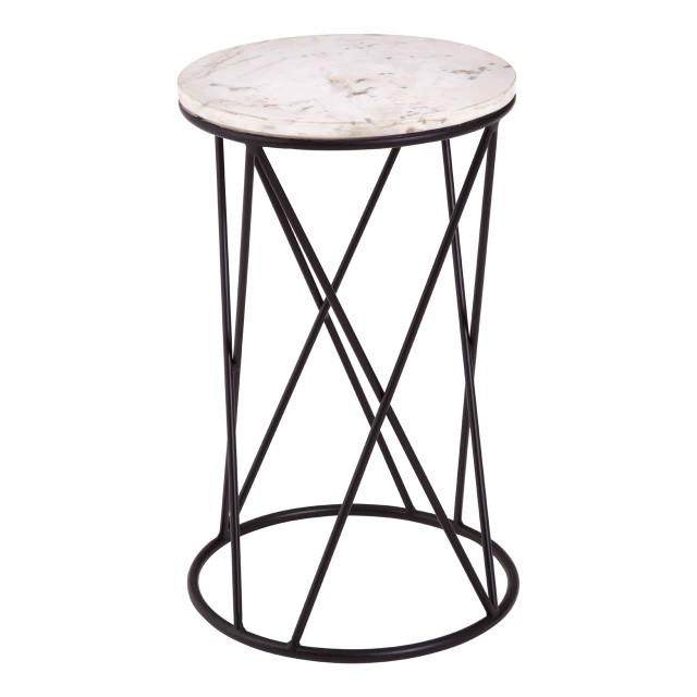 premier housewares Shalimar Cross Design Round Side Table