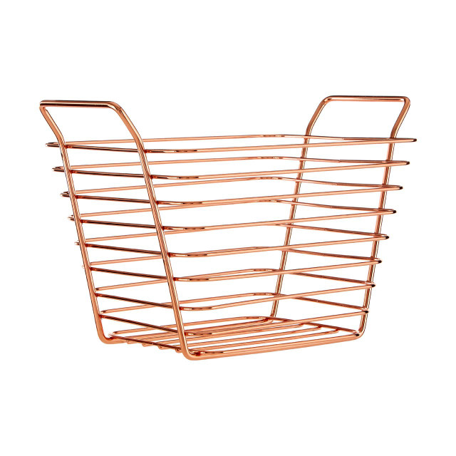 premier housewares Shine Small Gold Finish Wire Basket