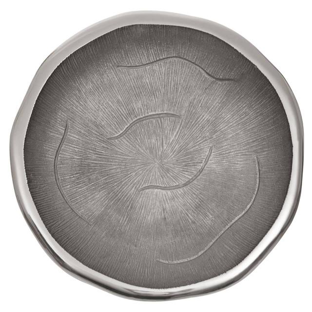 Premier Housewares Silva Large Oak Effect Silver Bowl