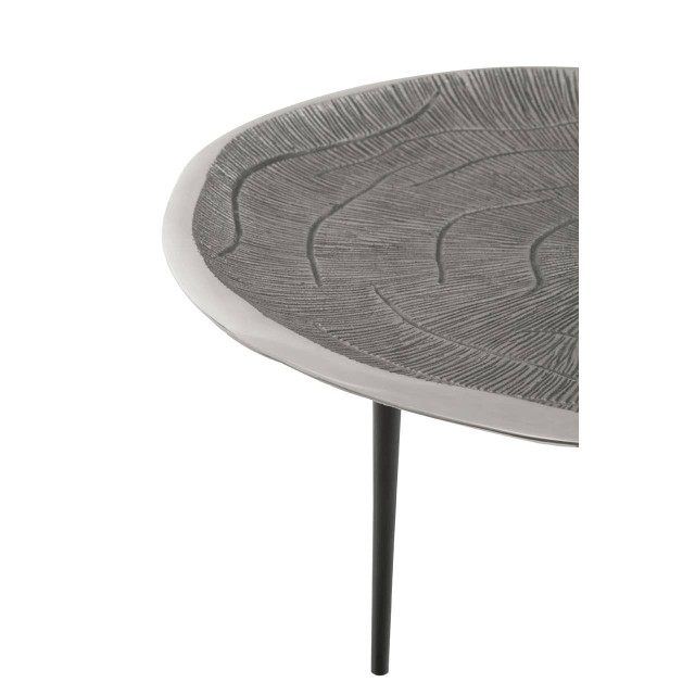 Premier Housewares Silva Oak Effect Silver Top Coffee Table