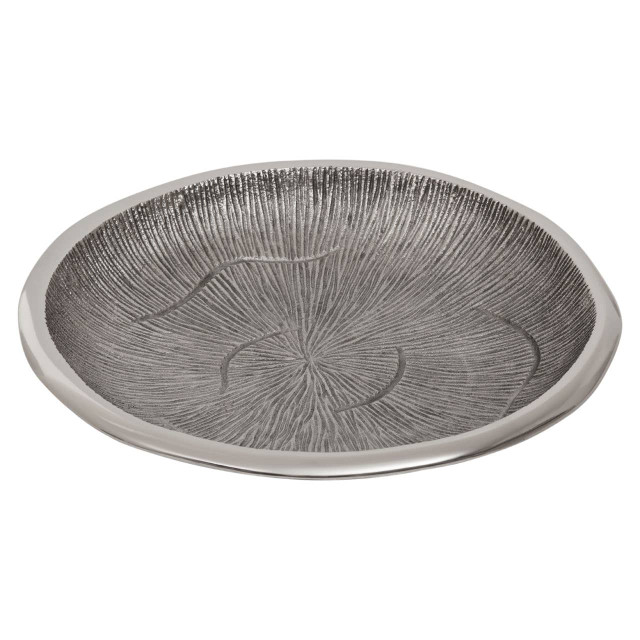 Premier Housewares Silva Small Oak Effect Silver Bowl