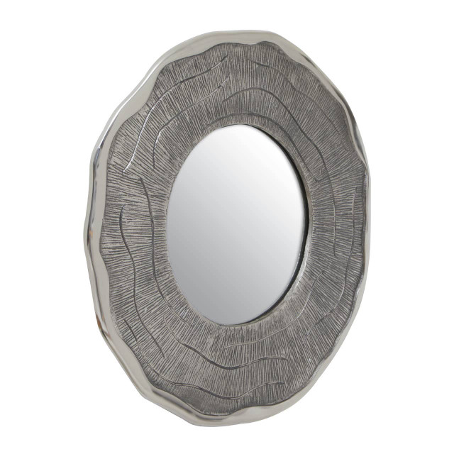 Premier Housewares Silva Small Oak Effect Silver Wall Mirror