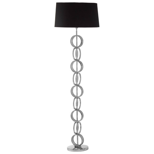 Premier Housewares Skye Floor Lamp With Multi Ring Base