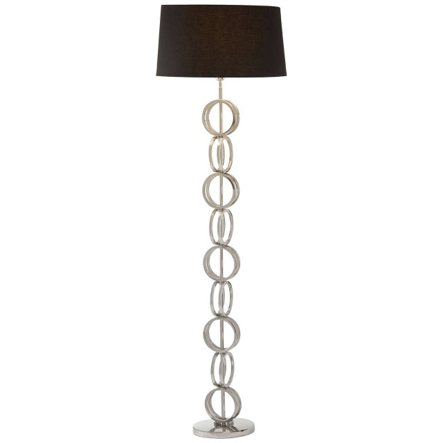 Premier Housewares Skye Floor Lamp With Multi Ring Base