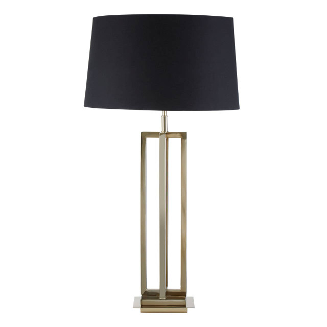 premier housewares Skye Gold Finish Rectangular Table Lamp