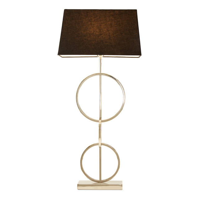 Premier Housewares Skye Table Lamp With Dual Ring Base