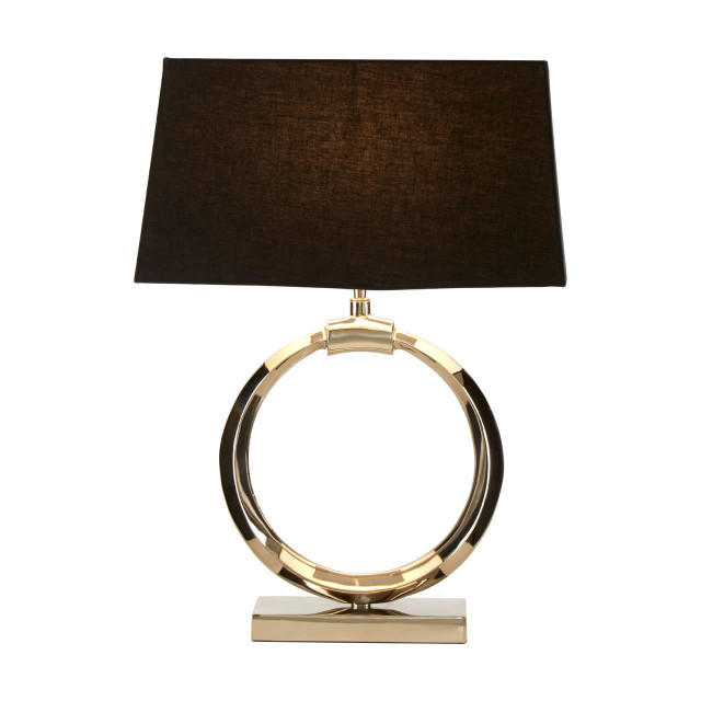 Premier Housewares Skye Table Lamp With Single Ring Base