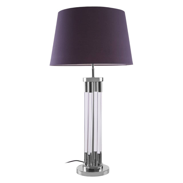 premier housewares Skye Table Lamp With Tubular Acrylic Base