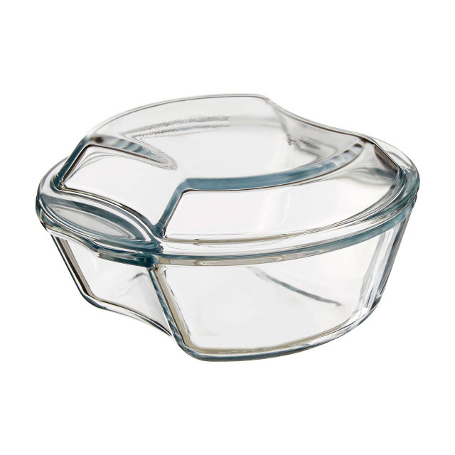 Premier Housewares Small Round Glass Casserole Dish