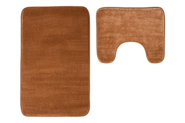 Premier Housewares Soak Camel Bath And Pedestal Mat Set