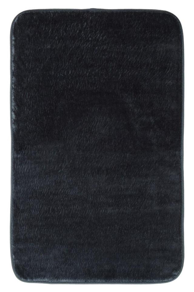 Premier Housewares Soak Charcoal Grey Bath And Pedestal Mat Set