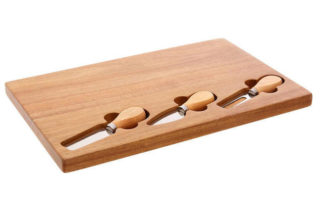premier housewares Socorro Cheese Board with Three Knives