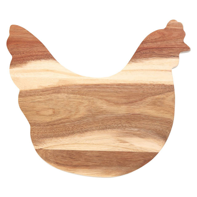 Premier Housewares Socorro Cream Edge Hen Chopping And Serving Board