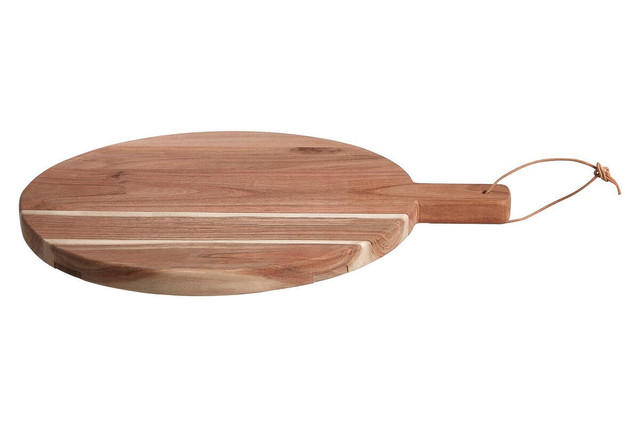 Premier Housewares Socorro Medium Round Acacia Wood Chopping And Serving Board