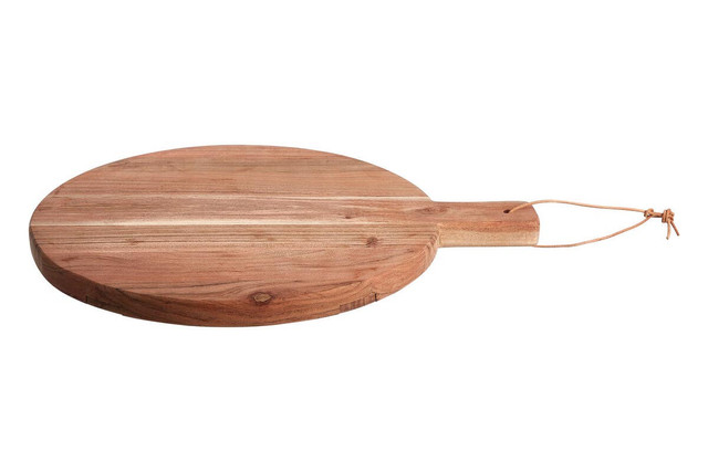 Premier Housewares Socorro Small Round Acacia Wood Chopping And Serving Board