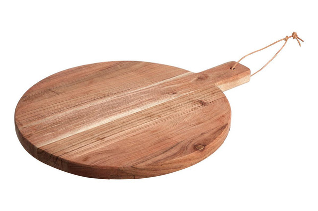 premier housewares Socorro Small Round Acacia Wood Chopping And Serving Board
