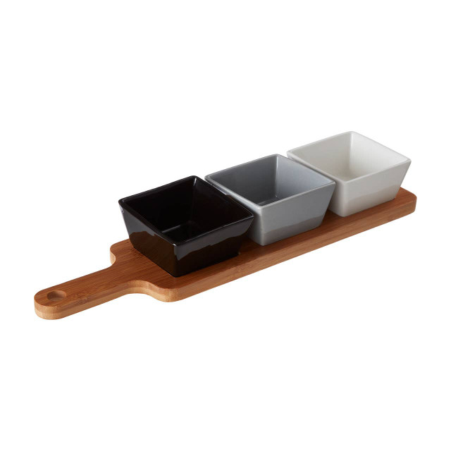 Premier Housewares Soiree Serving Board With Square Dishes